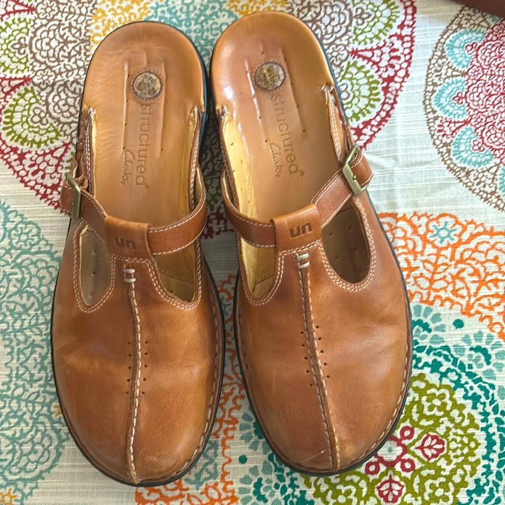 Clarks brown leather